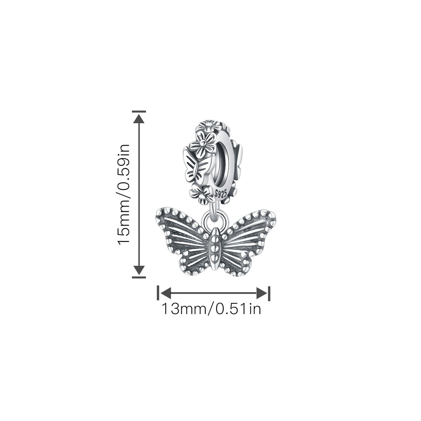berloque voo floral