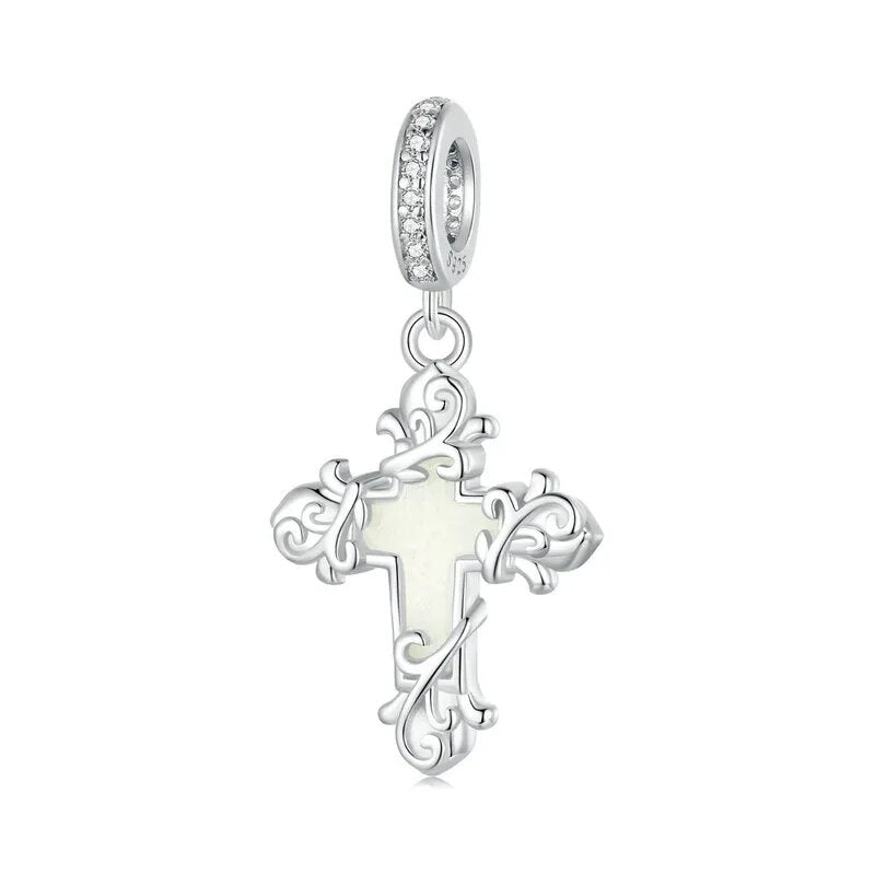 berloque pendente crucifixo luminoso