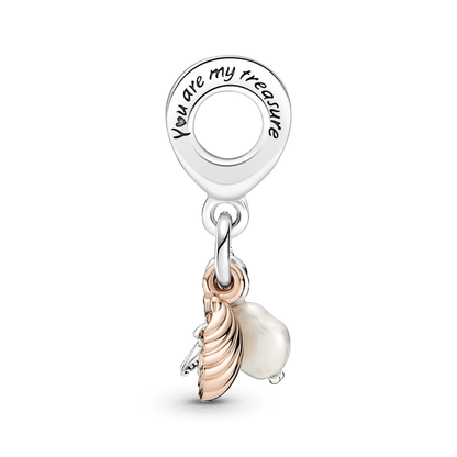 Charm Pendente Triplo Perola Estrela do Mar e Concha