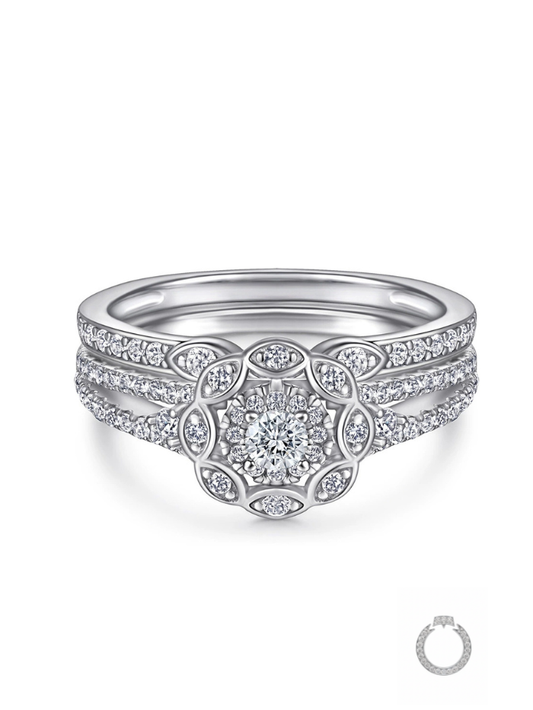 Anel Trio "Constelação de Zircônias"