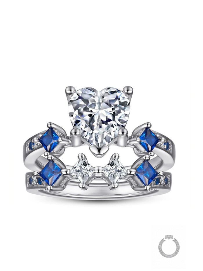 anel "promessa azul" - duo luxuoso