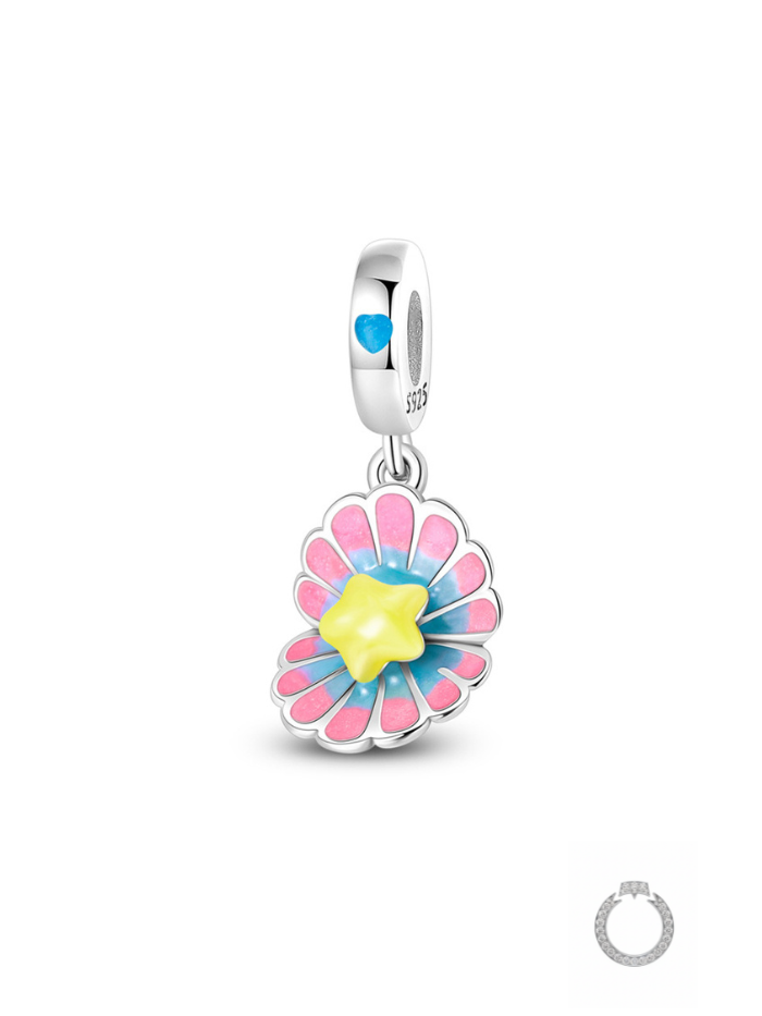 berloque flor marinha encantada