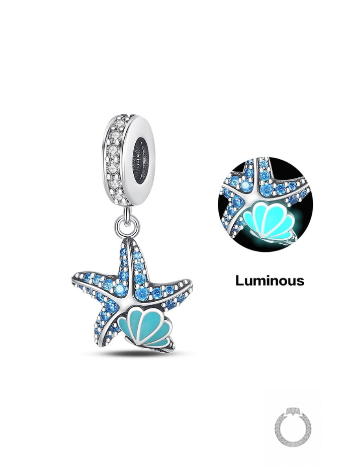 berloque luminoso estrela do mar