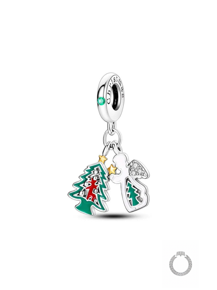 berloque anjo de natal