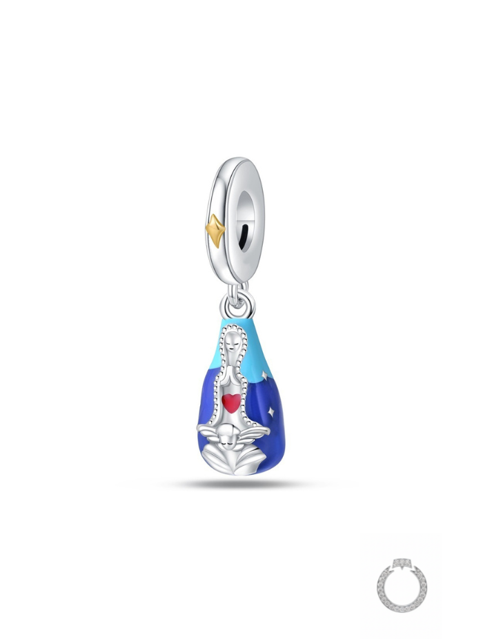 berloque virgem do silêncio e coração