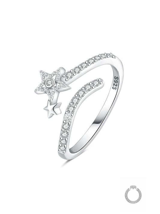 Anel Via Láctea Cravejada