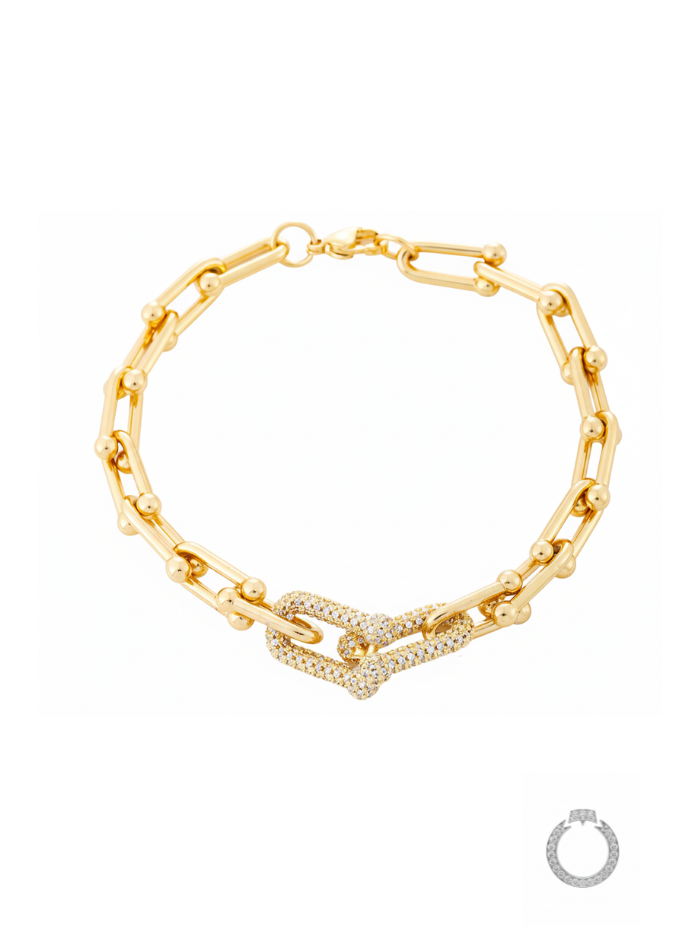 pulseira ferradura de luxo