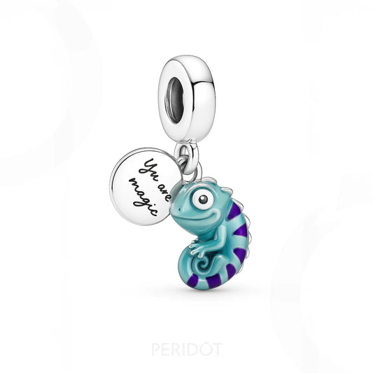 Berloque Charm Camaleão Muda De Cor