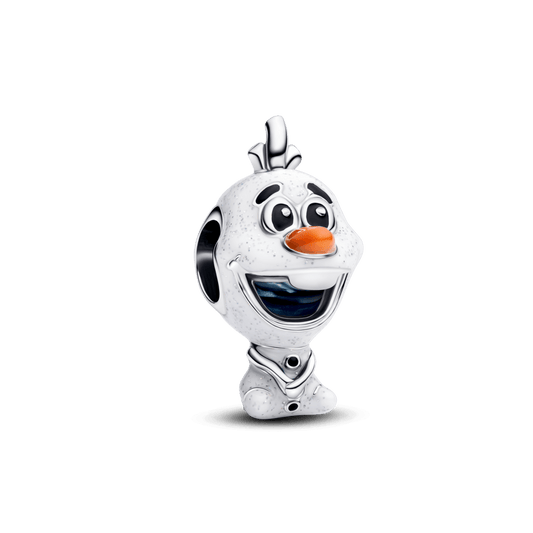 Charm Prata Disney Olaf Frozen Esmaltado