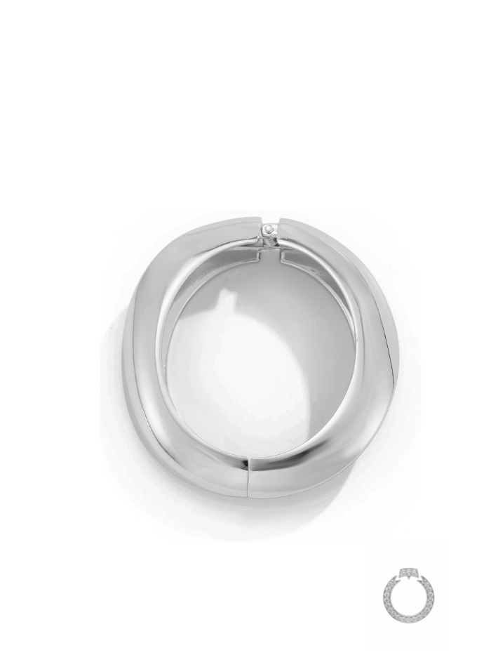 pulseira rígida statement bold