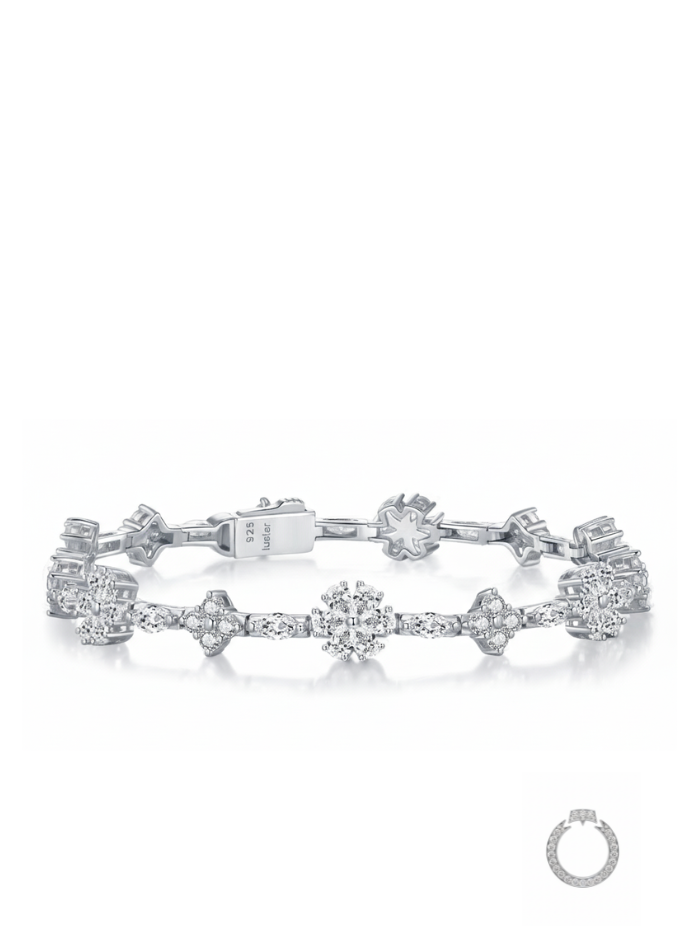 pulseira floral luxo riviera