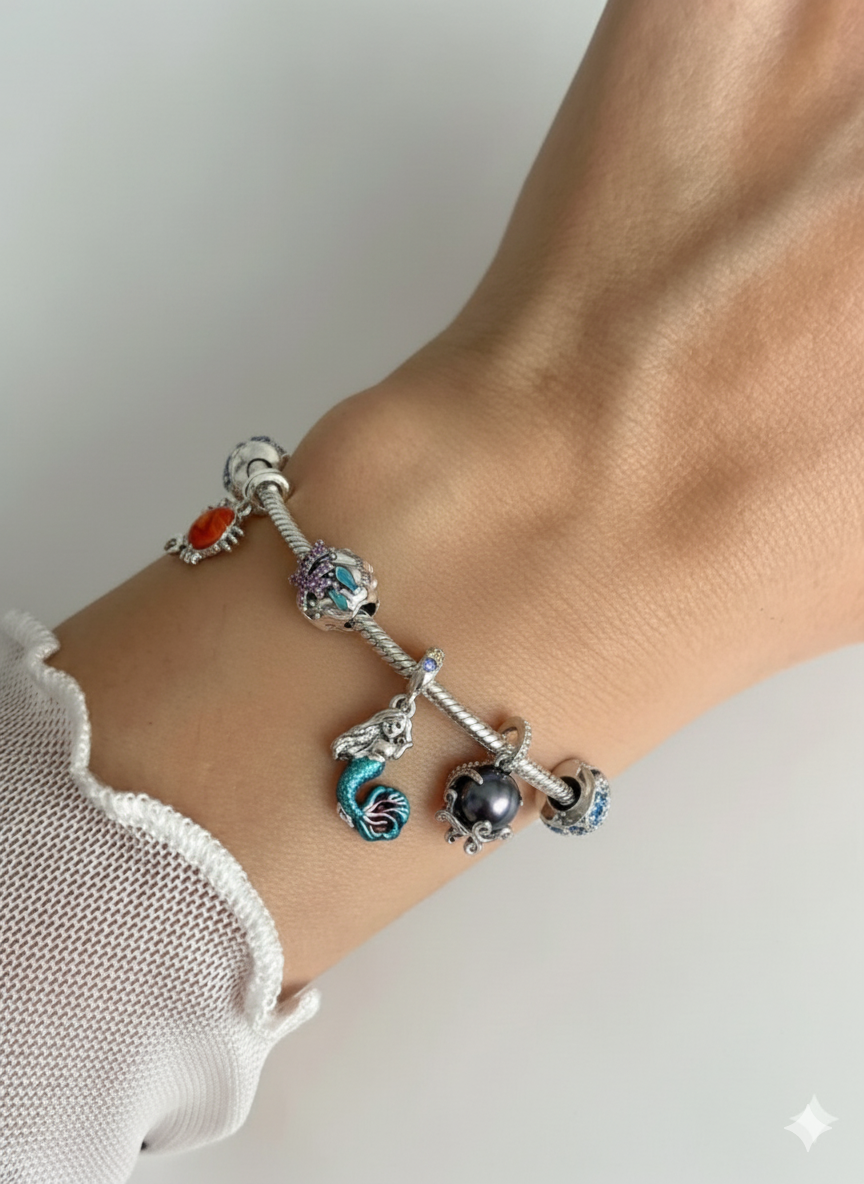 kit pulseira semi rígida tesouros do oceano