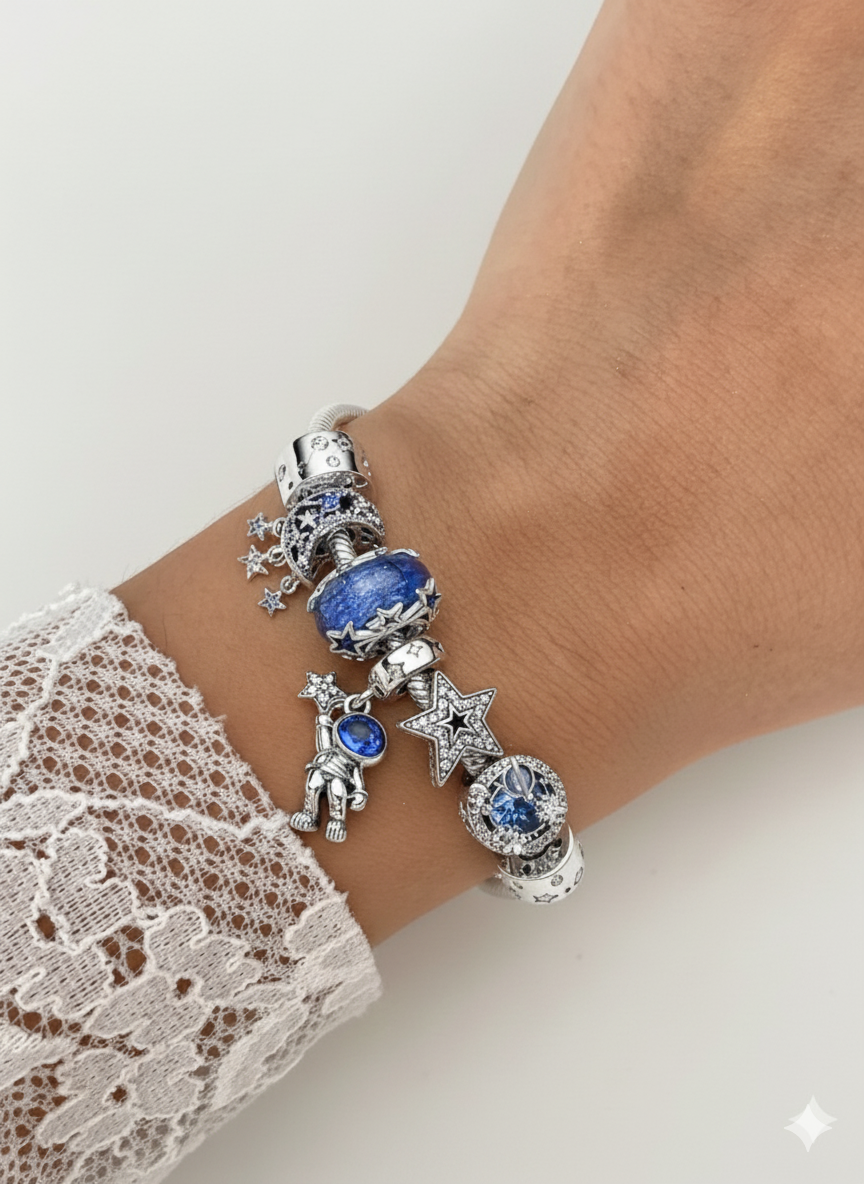 kit pulseira semi rígida sonho de astronauta