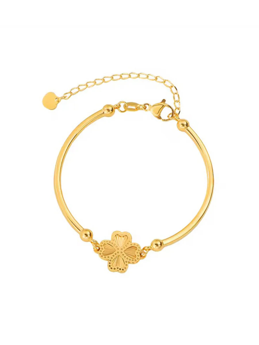 pulseira trevo minimalista