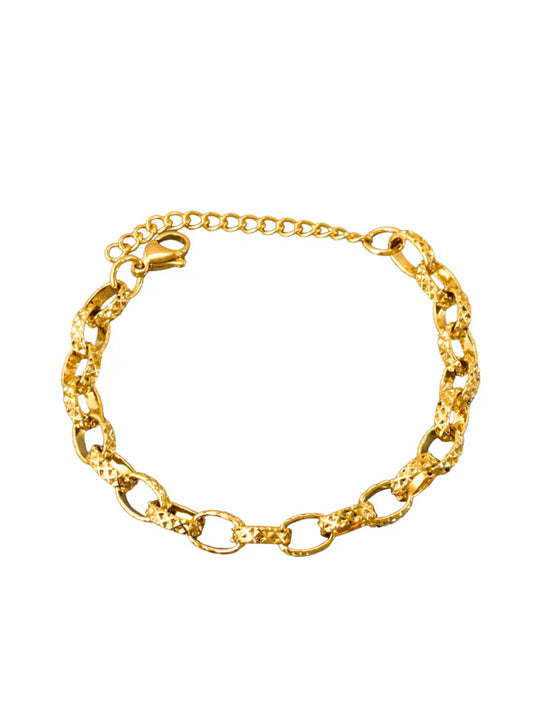 Pulseira Elos Texturizados