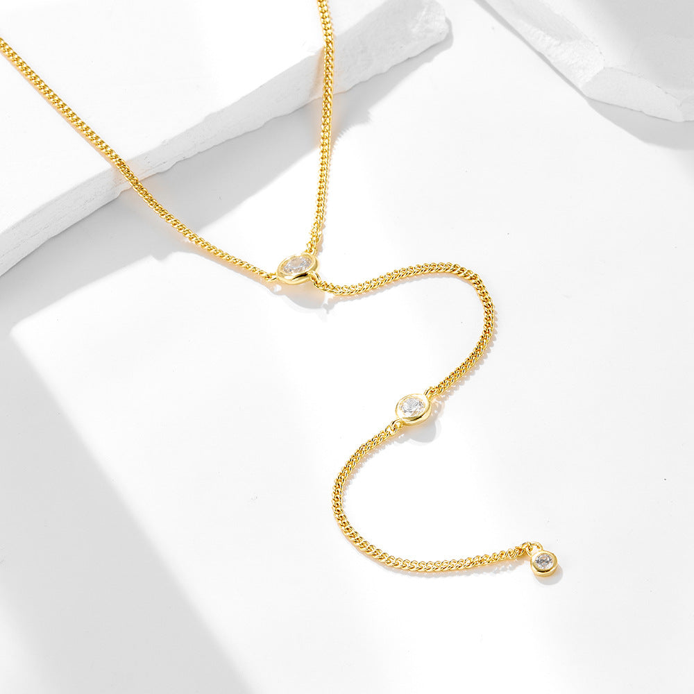 colar cascata de brilho