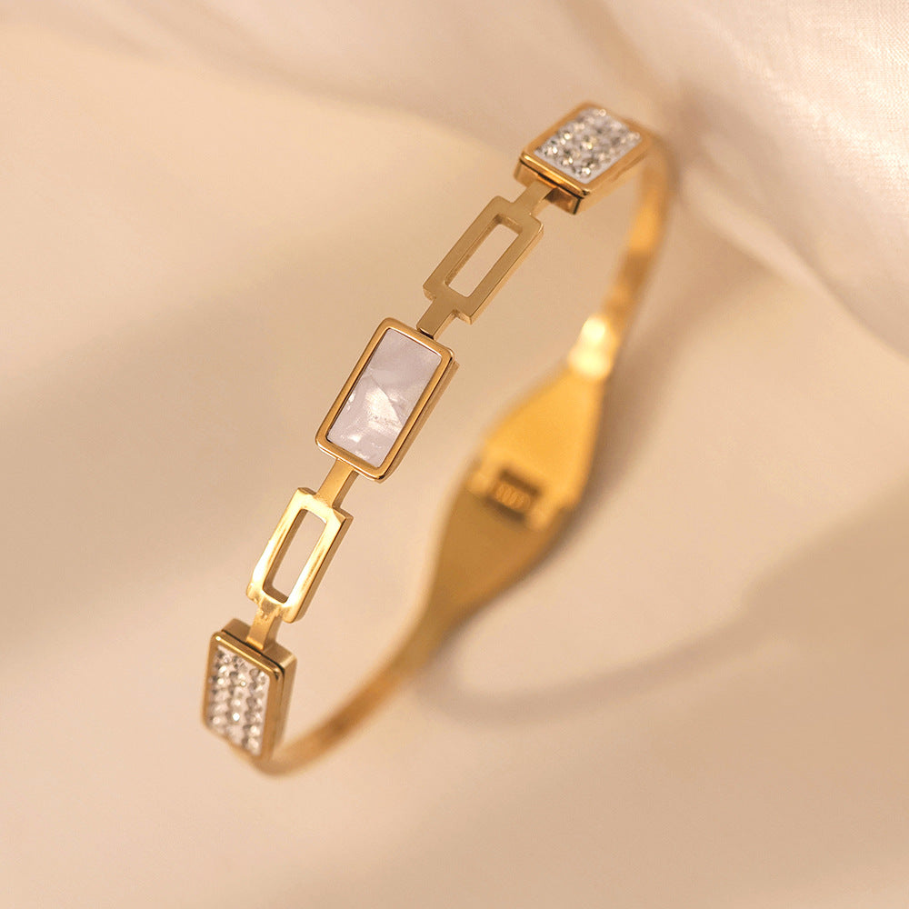 bracelete elo geométrico