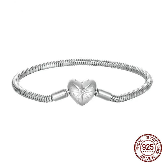 Pulseira Semi-Rígida para berloques Coração de Luz