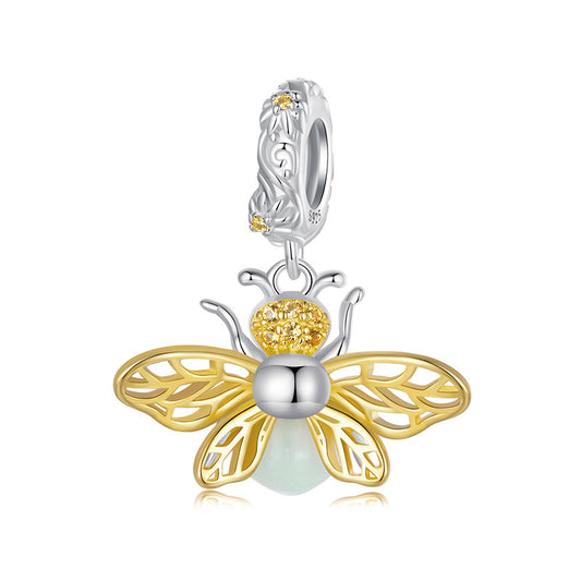 Berloque Abelha de Ouro Luminoso