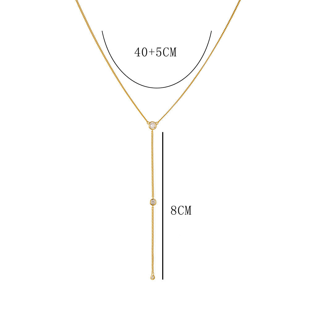 colar cascata de brilho