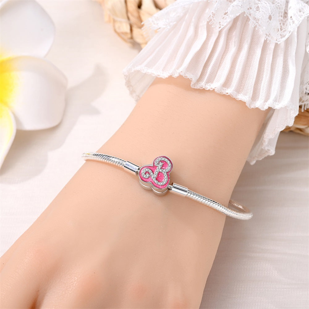 pulseira barbie pink
