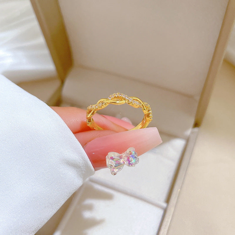 anel entrelaçado infinito