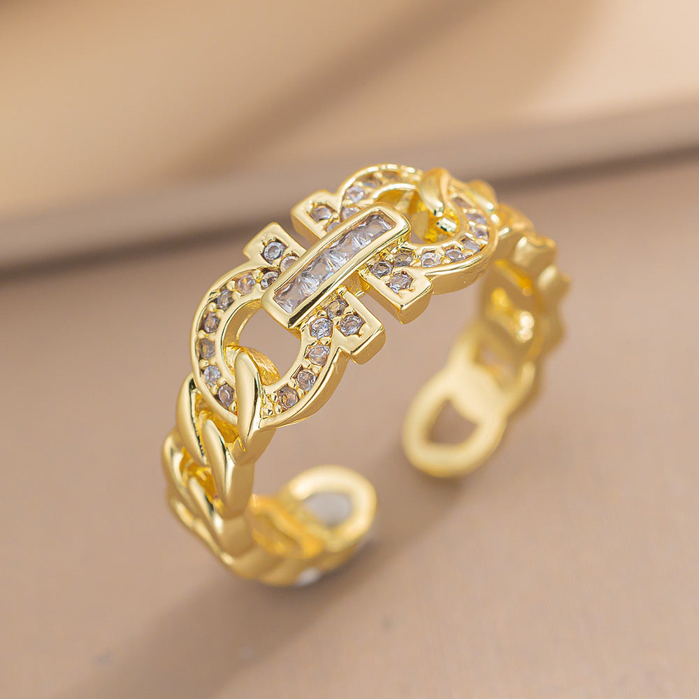 anel fivela de corrente