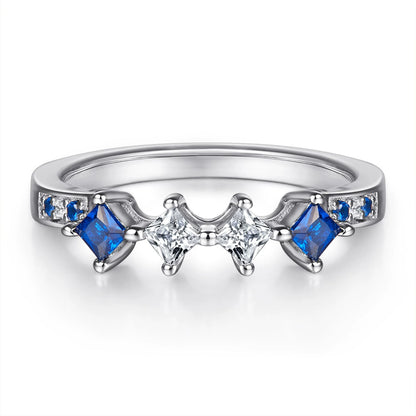 Anel "Promessa Azul" - Duo Luxuoso