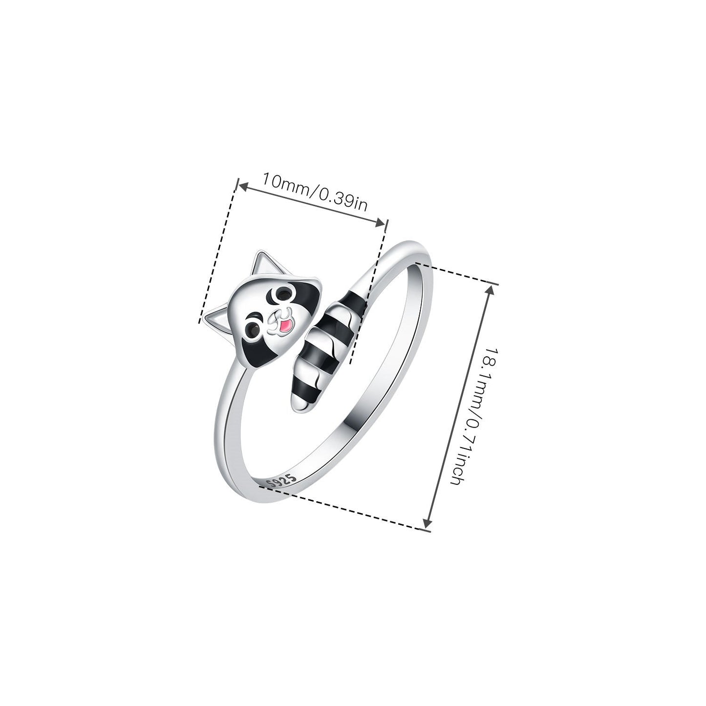 anel guaxinim amigável