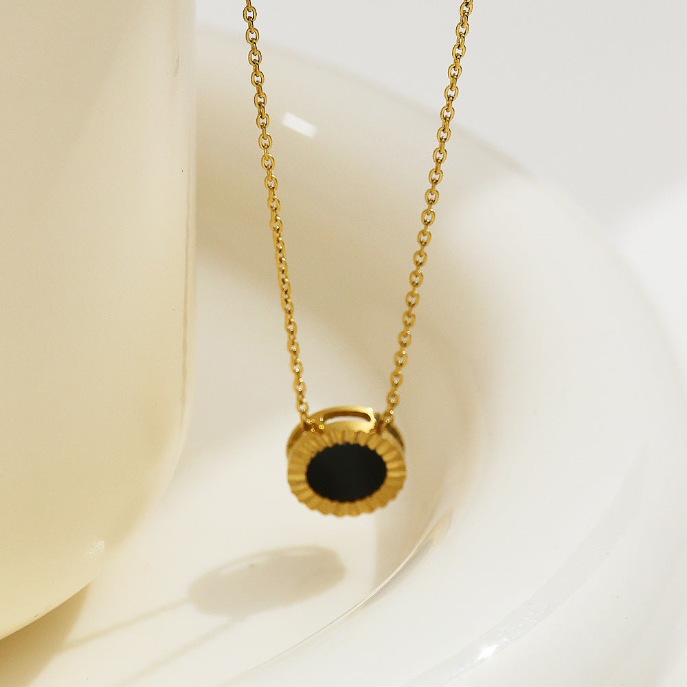 colar círculo de ônix