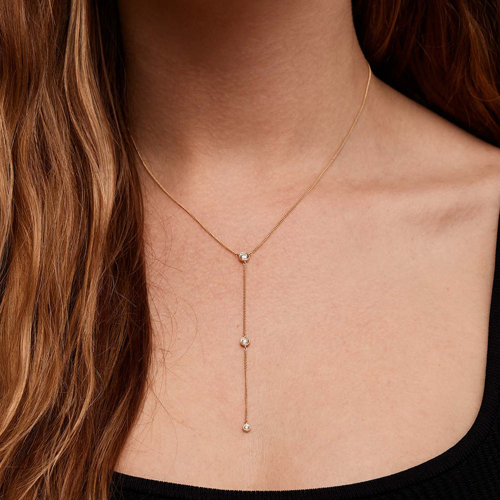 colar cascata de brilho