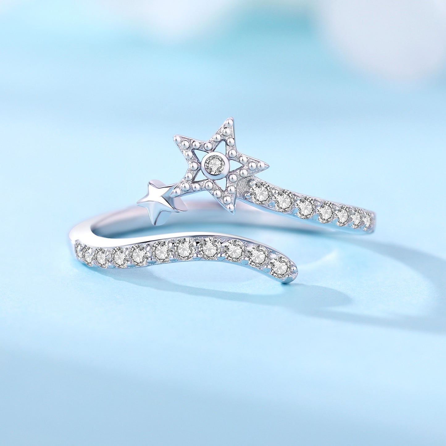 anel via láctea cravejada