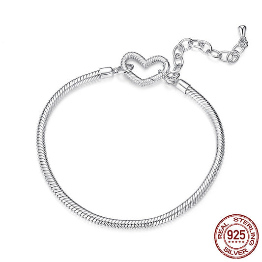 Pulseira para Berloques Elo do Coração