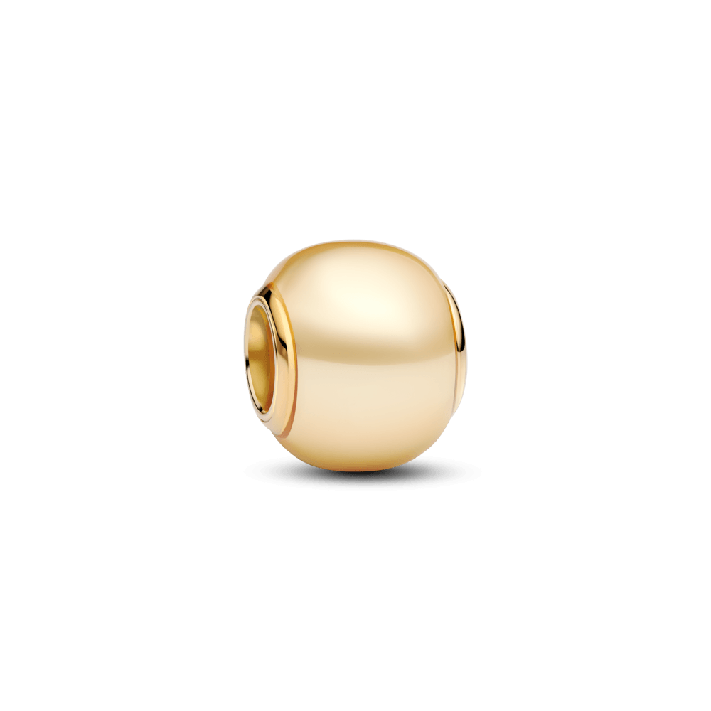 charm ouro separador com perola amarela