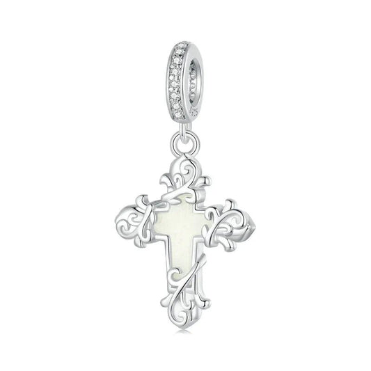 Berloque Pendente Crucifixo Luminoso
